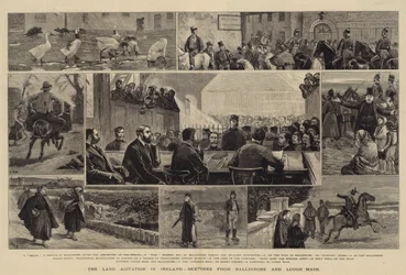 The Land Agitation in Ireland, Sketches from Ballinrobe and Lough Mask